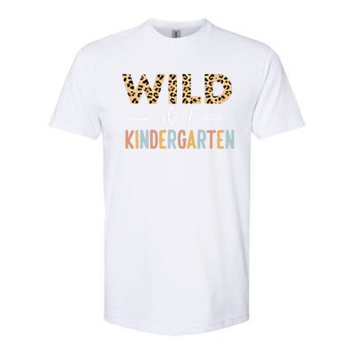 Wild About Kindergarten Leopard Teacher Back To School Gift Softstyle® CVC T-Shirt