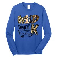 Wild About Kindergarten Leopard Print School Teacher Gift Long Sleeve Shirt