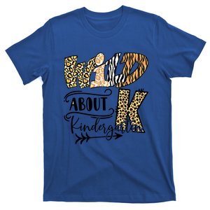 Wild About Kindergarten Leopard Print School Teacher Gift T-Shirt