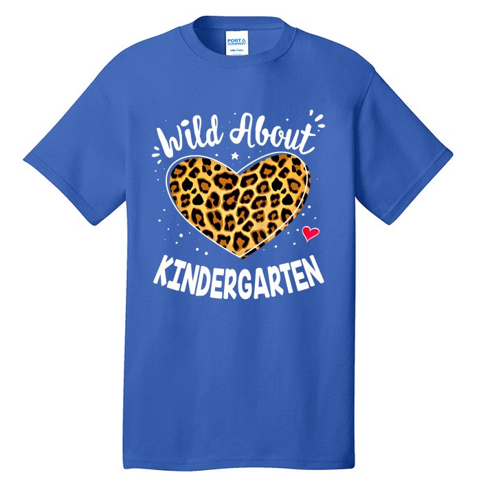 Wild About Kindergarten Leopard Squad Kinder Gift Tall T-Shirt