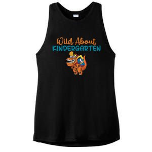 Wild About Kindergarten Gift Ladies PosiCharge Tri-Blend Wicking Tank