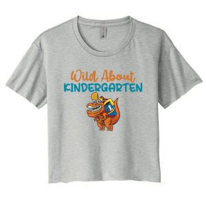 Wild About Kindergarten Gift Women's Crop Top Tee