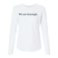 We Are Kenough Movie Slogan Comic Humor Typography Im Kenough Trending Saying Womens Cotton Relaxed Long Sleeve T-Shirt