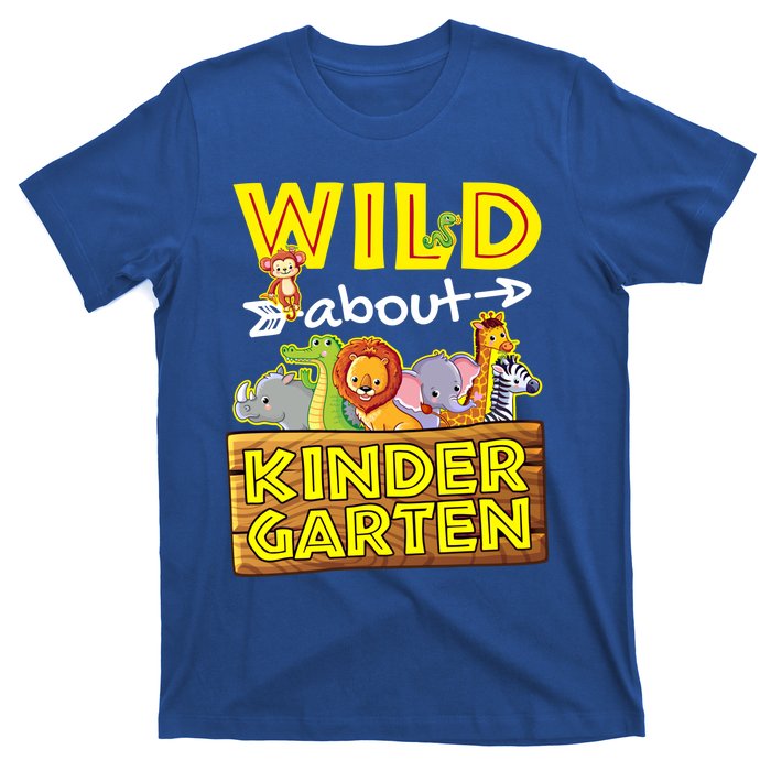 Wild About Kindergarten Teacher Appreciation Gift T-Shirt