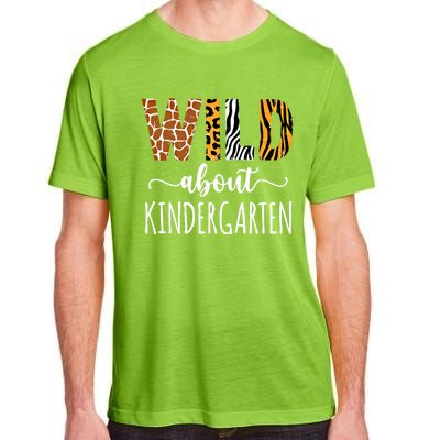 Wild About Kindergarten Teacher Leopard Print Gift Adult ChromaSoft Performance T-Shirt