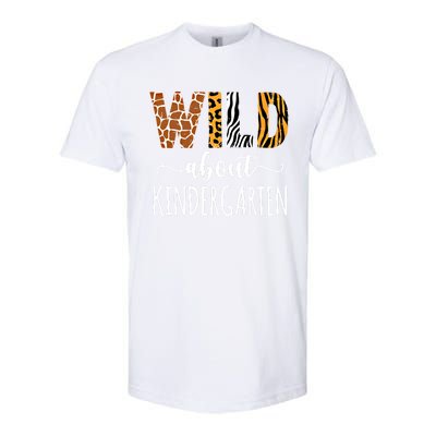 Wild About Kindergarten Teacher Leopard Print Gift Softstyle CVC T-Shirt