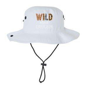 Wild About Kindergarten Teacher Leopard Print Gift Legacy Cool Fit Booney Bucket Hat