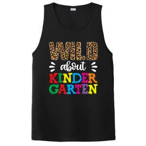 Wild About Kindergarten Teacher Gift Back To School Leopard Meaningful Gift PosiCharge Competitor Tank