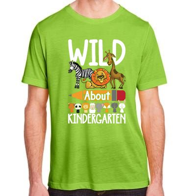 Wild About Kindergarten Back To School Teacher Student Gift Adult ChromaSoft Performance T-Shirt