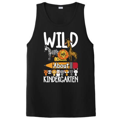 Wild About Kindergarten Back To School Teacher Student Gift PosiCharge Competitor Tank