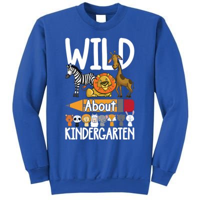 Wild About Kindergarten Back To School Teacher Student Gift Sweatshirt