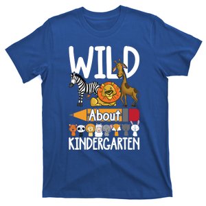 Wild About Kindergarten Back To School Teacher Student Gift T-Shirt