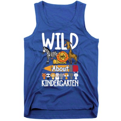 Wild About Kindergarten Back To School Teacher Student Gift Tank Top