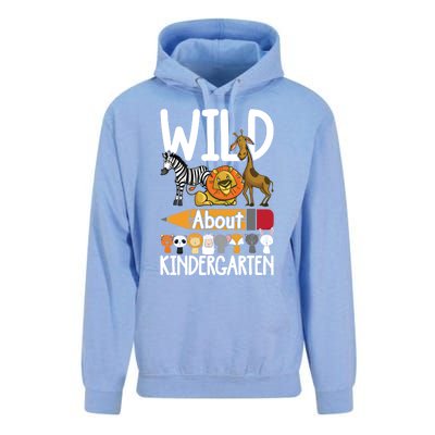 Wild About Kindergarten Back To School Teacher Student Gift Unisex Surf Hoodie