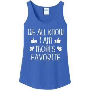 We All Know Im Moms Favorite Funny Favorite Retro Meaningful Gift Ladies Essential Tank