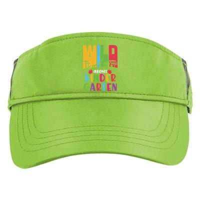 Wild About Kindergarten Cute Kindergarten Cute Gift Adult Drive Performance Visor