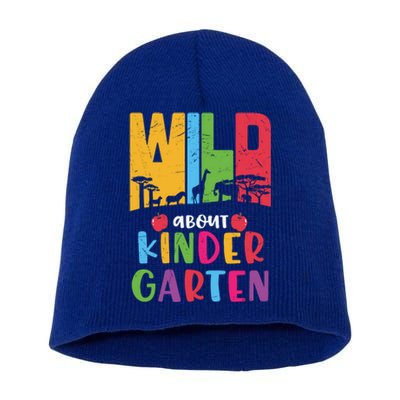 Wild About Kindergarten Cute Kindergarten Cute Gift Short Acrylic Beanie