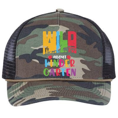 Wild About Kindergarten Cute Kindergarten Cute Gift Retro Rope Trucker Hat Cap