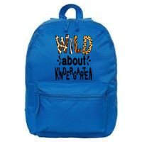 Wild About Kindergarten Teacher First Day Of Kindergarten Gift 16 in Basic Backpack