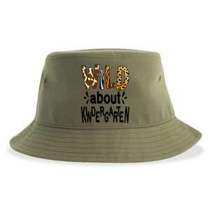 Wild About Kindergarten Teacher First Day Of Kindergarten Gift Sustainable Bucket Hat