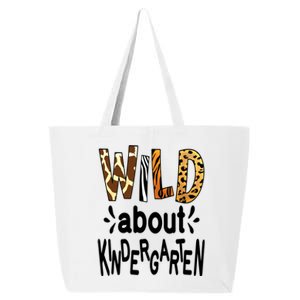 Wild About Kindergarten Teacher First Day Of Kindergarten Gift 25L Jumbo Tote