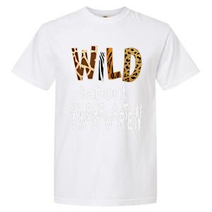 Wild About Kindergarten Teacher First Day Of Kindergarten Gift Garment-Dyed Heavyweight T-Shirt