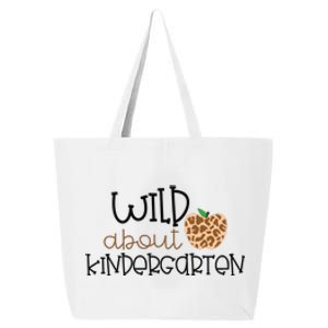 Wild About Kindergarten Leopard School Grade Teacher Gift 25L Jumbo Tote