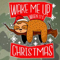 Wake Me Up When It's Christmas Funny Sloth Legacy Tie Dye Trucker Hat