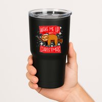 Wake Me Up When It's Christmas Funny Sloth Tumbler