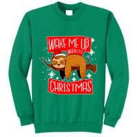 Wake Me Up When It's Christmas Funny Sloth Sweatshirt