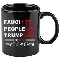 Wake Up America 11oz C Handle Ceramic Mug