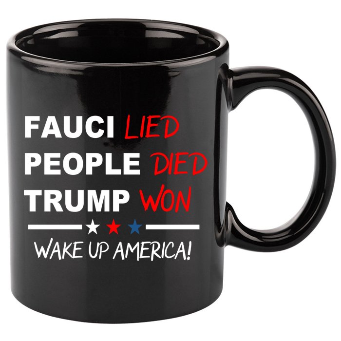 Wake Up America 11oz C Handle Ceramic Mug