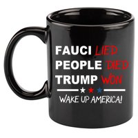 Wake Up America 11oz C Handle Ceramic Mug