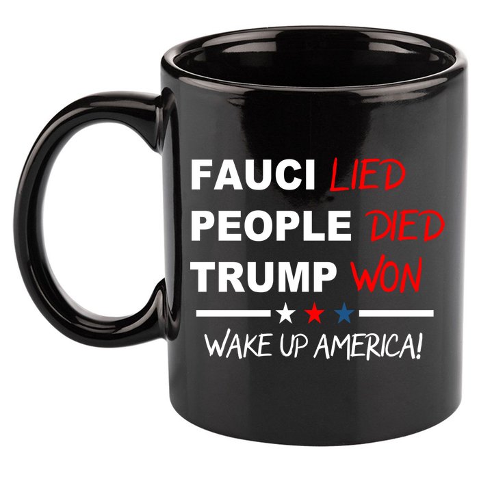 Wake Up America 11oz C Handle Ceramic Mug
