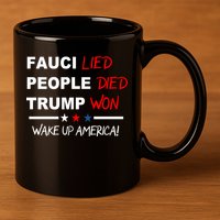 Wake Up America 11oz C Handle Ceramic Mug