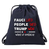 Wake Up America Drawstring Bag
