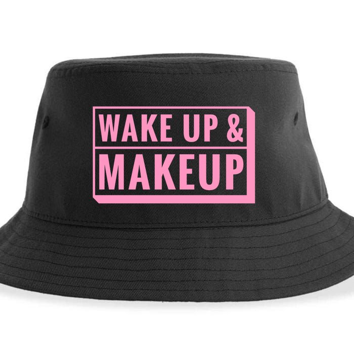 Wake Up And Makeup Sustainable Bucket Hat