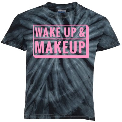 Wake Up And Makeup Kids Tie-Dye T-Shirt