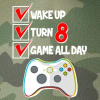 Wake Up Turn Eight Game All Day 8th Birthday Legacy Tie Dye Trucker Hat