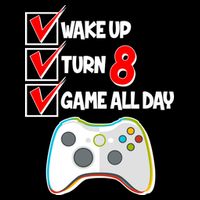 Wake Up Turn Eight Game All Day 8th Birthday Women's Perfect Tri Rocker Tank