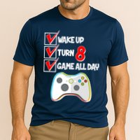 Wake Up Turn Eight Game All Day 8th Birthday Performance Shirt