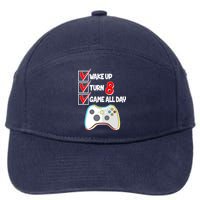Wake Up Turn Eight Game All Day 8th Birthday 7-Panel Snapback Hat
