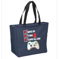Wake Up Turn Eight Game All Day 8th Birthday Zip Tote Bag