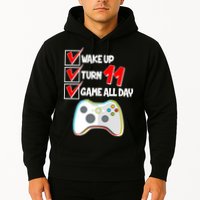 Wake Up Turn Eleven Game All Day 11th Birthday Hoodie
