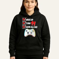 Wake Up Turn Eleven Game All Day 11th Birthday Hoodie