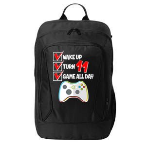 Wake Up Turn Eleven Game All Day 11th Birthday City Backpack