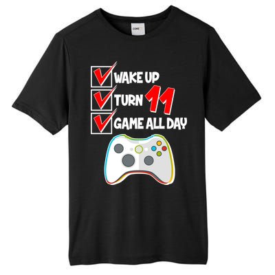 Wake Up Turn Eleven Game All Day 11th Birthday Tall Fusion ChromaSoft Performance T-Shirt