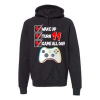 Wake Up Turn Eleven Game All Day 11th Birthday Premium Hoodie