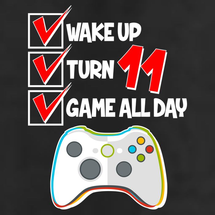 Wake Up Turn Eleven Game All Day 11th Birthday Golf Towel