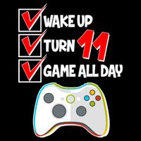Wake Up Turn Eleven Game All Day 11th Birthday Wool Snapback Cap